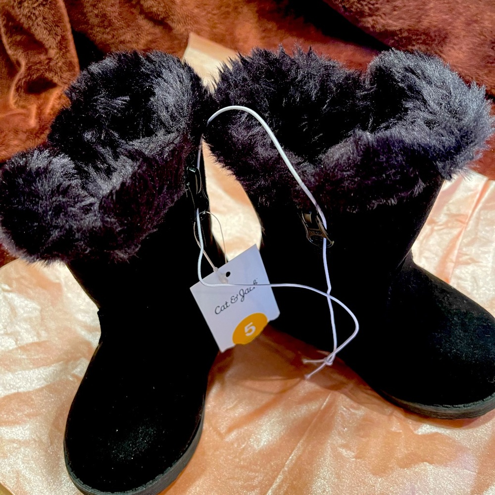 Black winter Cat and Jack boots